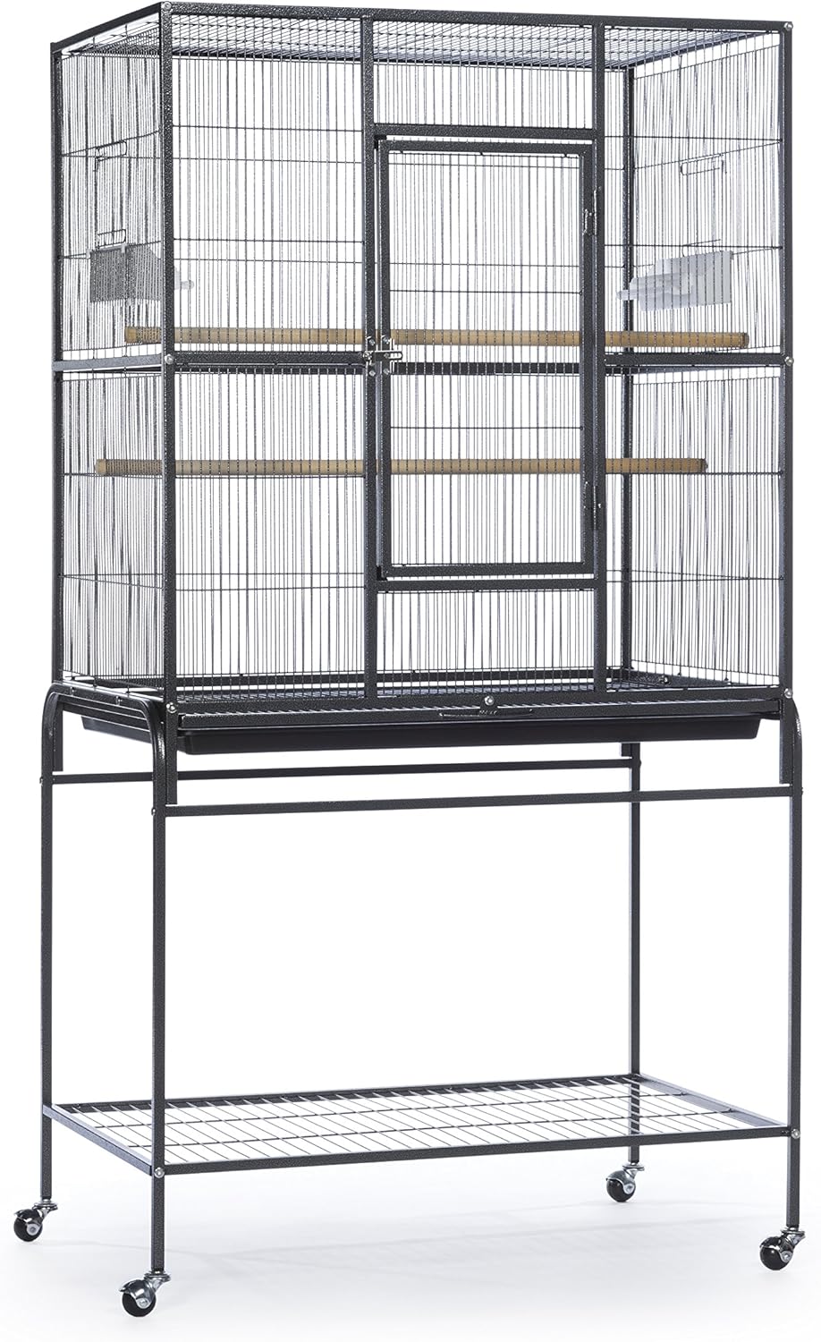 Jaula de hierro forjado con soporte color negro Hammertone