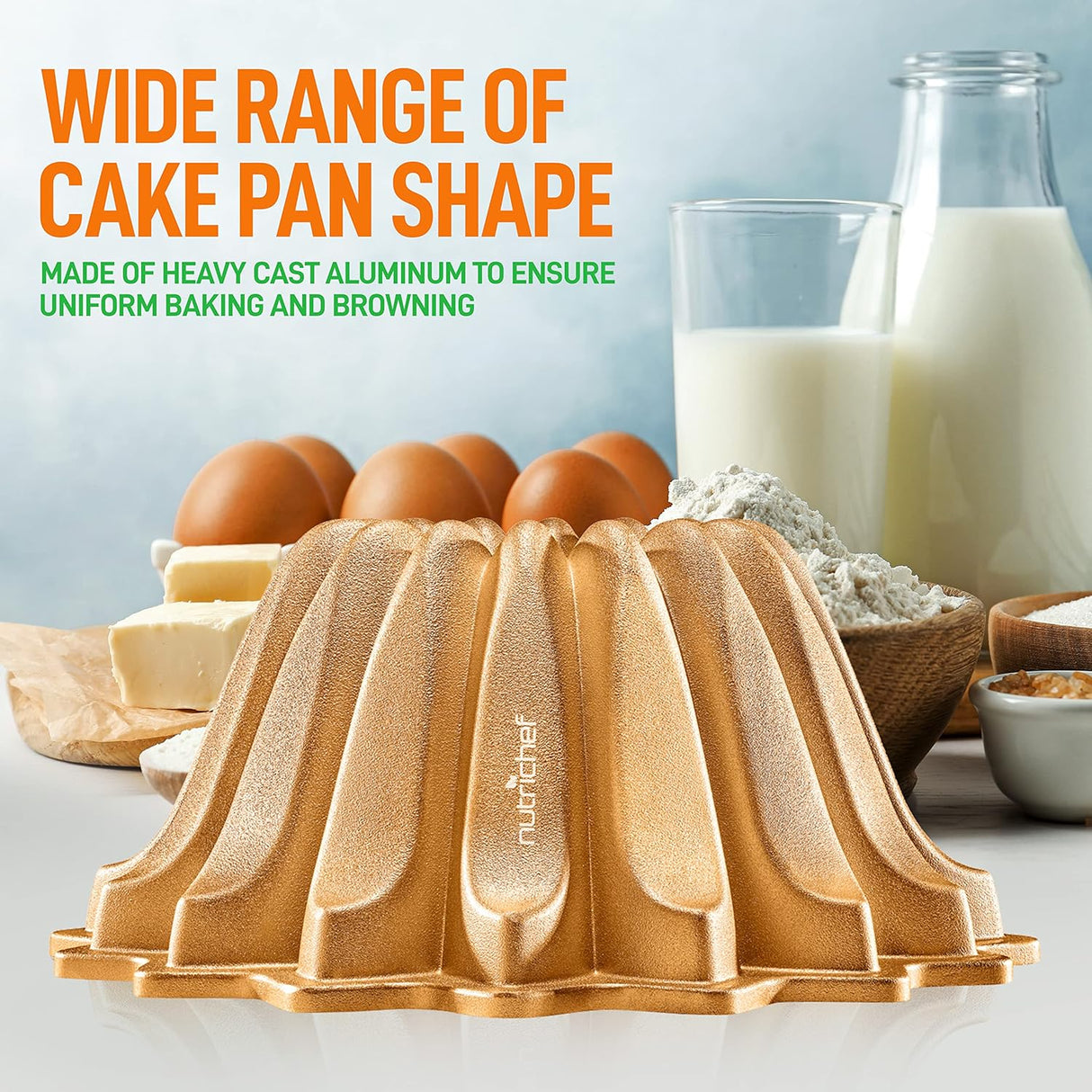 Molde para tartas antiadherente de aluminio NutriChef