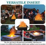 Anillo de fuego sin humo cuadrado - Acero al carbono 36" OD