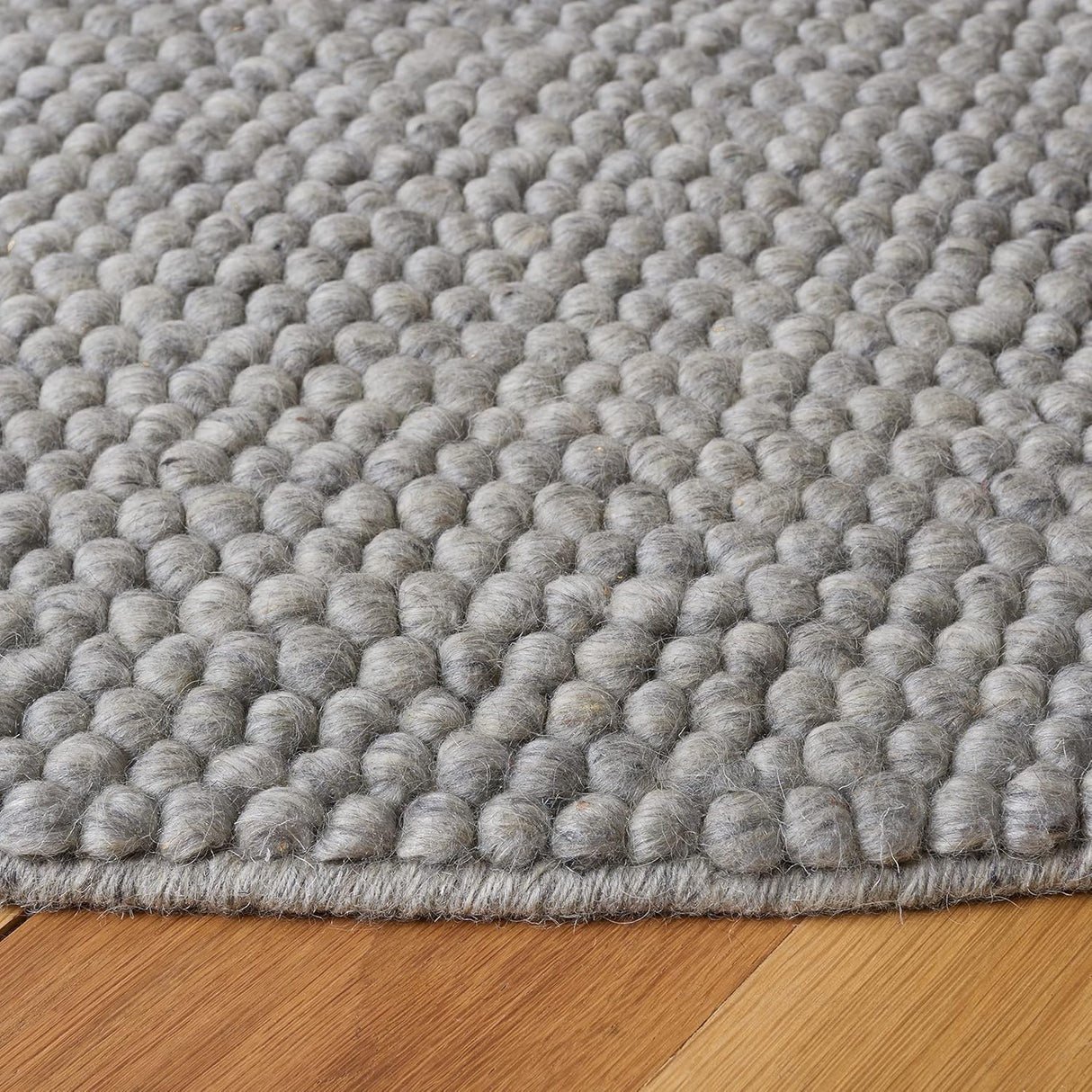 Alfombra Redonda de Lana, Ideal para Áreas de Alto Tráfico, NAT620C