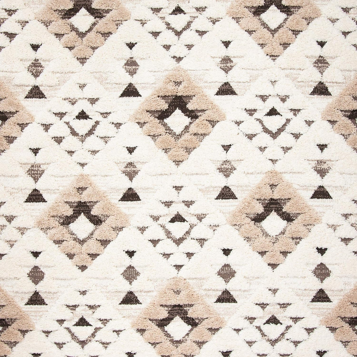 Alfombra Shag Tassel Safavieh, Diseño Boho, 2 Grosor, MTS688A