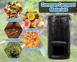 Contenedor de Compost , 34 Galones, 1 Bolsa Reutilizable