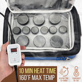Piedras para Masajes portátil kit SERENELIFE PSLMSGST40BL