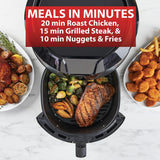 Freidora de aire y parrilla T-fal, 5.9 qt, 8 programas, XXL