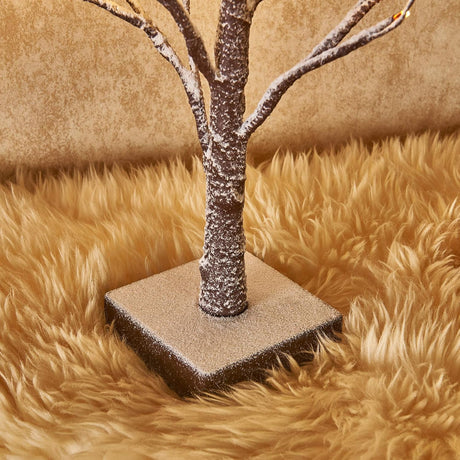 Árbol Pequeño Artificial Hairui con 24 LED, 18IN, Batería