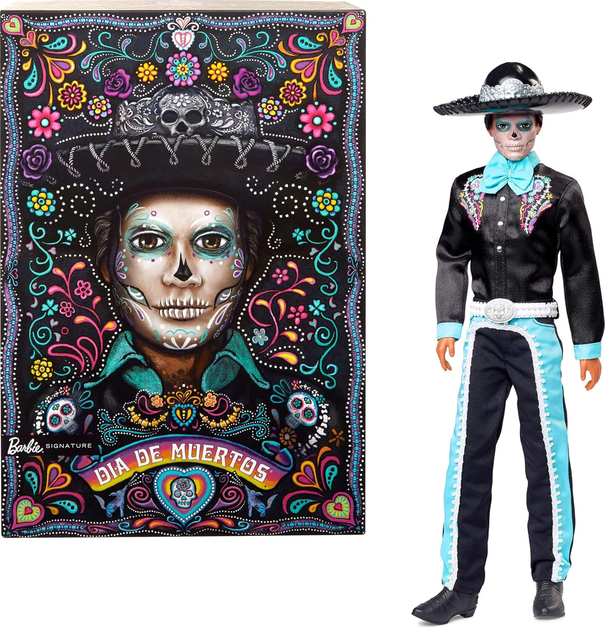Muñeco Barbie Signature Día De Muertos Ken 2024 con Accesorios