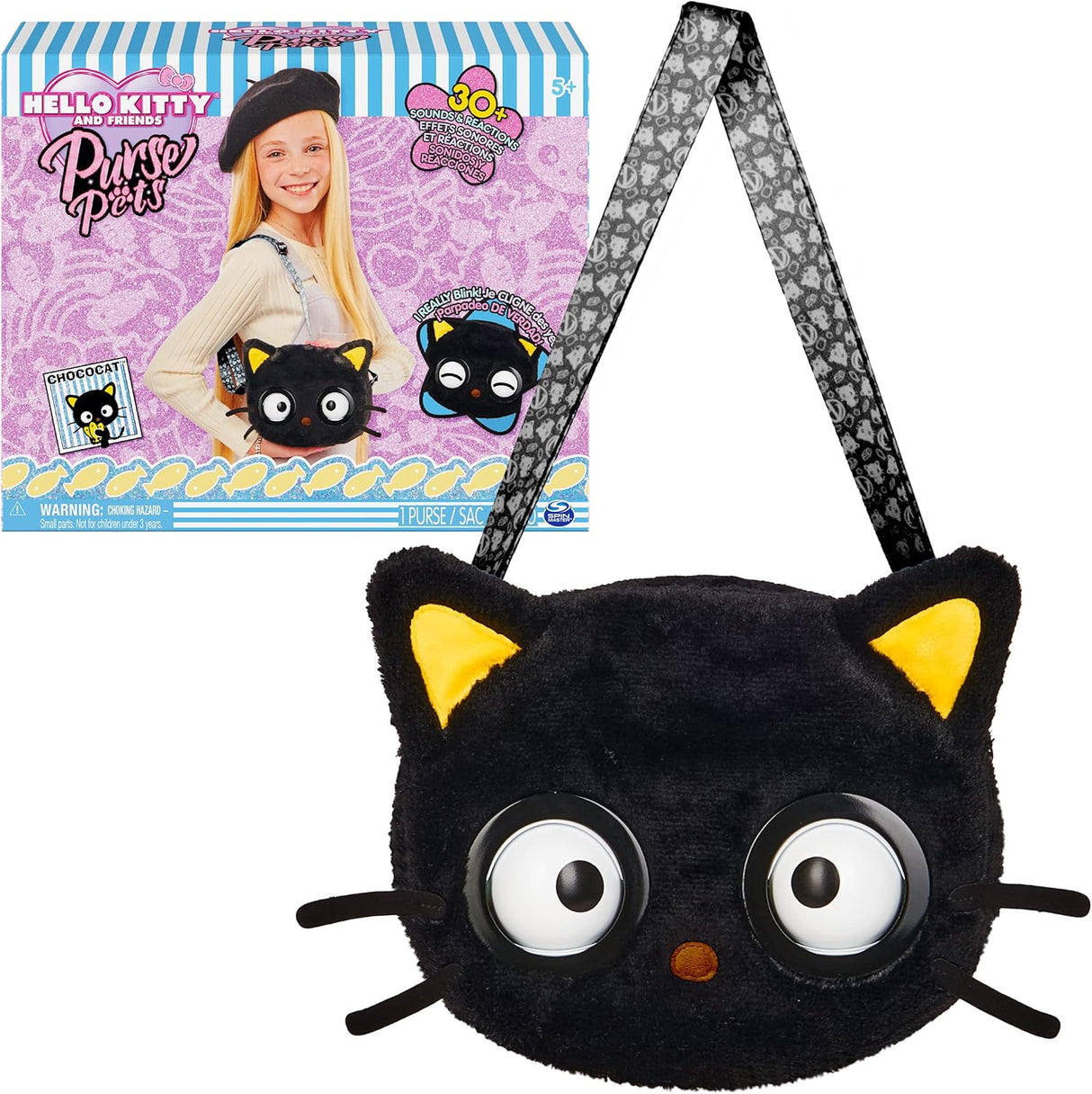 Mascota Interactiva Purse Pets, Sanrio, más de 30 sonidos