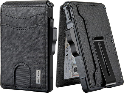 Billetera para Hombre - Con Clip de Dinero, Bloqueo RFID, Bifold