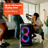 Altavoz portátil JBL PartyBox Stage 320, sonido potente y luces