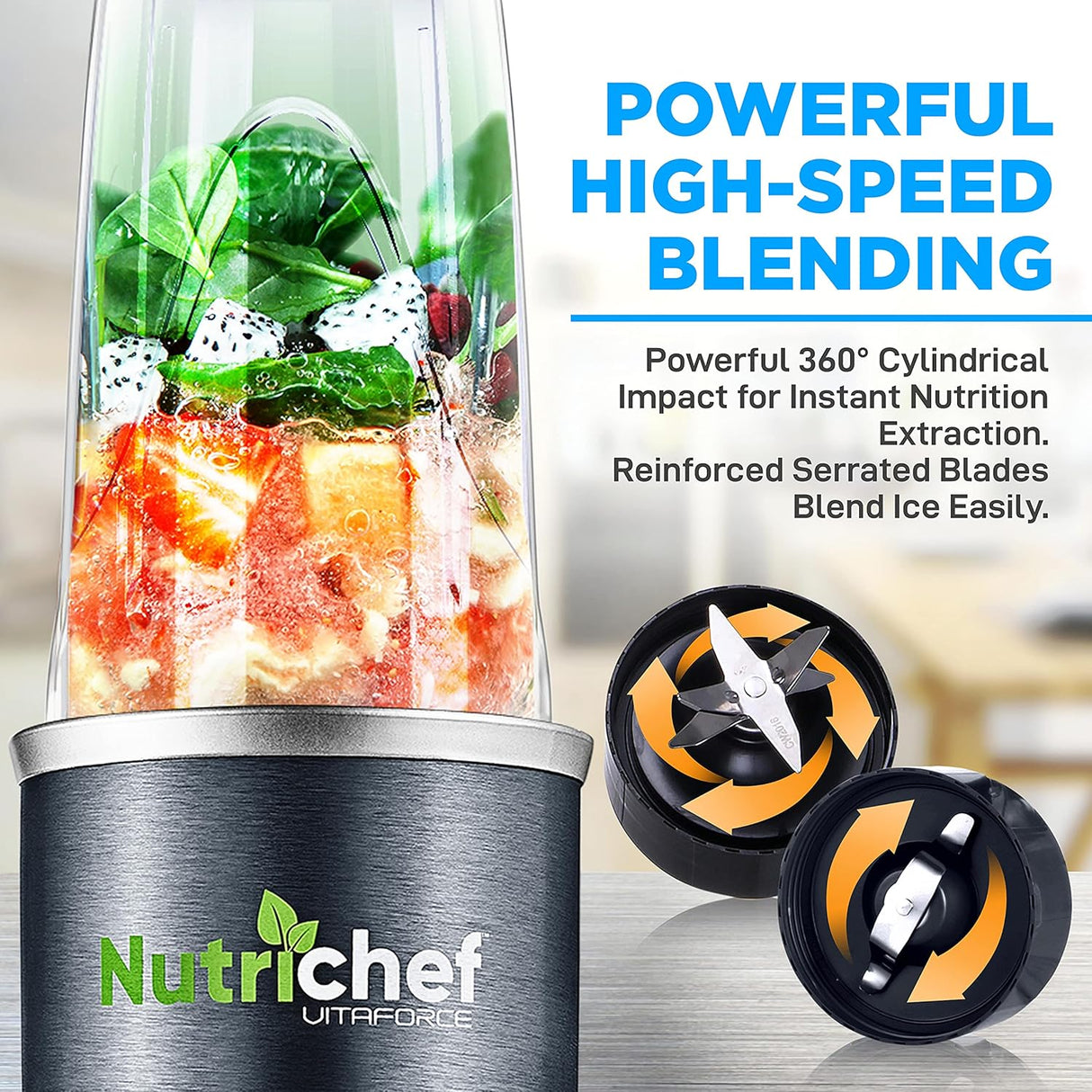 Licuadora mini profesional de 600 NUTRICHEF NCBL60