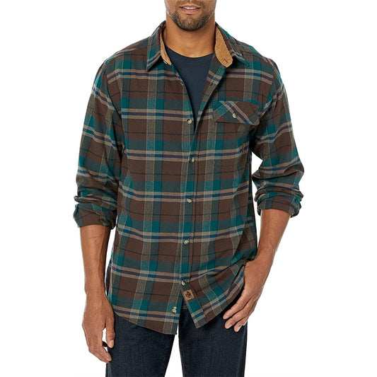 Camisa de cuadros para hombre verde talla XL