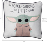 Lambs &amp; Ivy Star Wars The Child/Baby Yoda - Cojín decorativo para cuarto de bebé