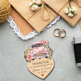Adornos de Boda Personalizados en Madera para Agradecimiento