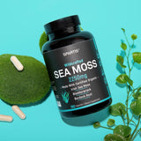 Cápsulas Orgánicas de Sea Moss 2250mg Irish Burdock 180
