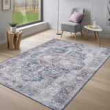 Alfombra Lavable 8x10 Adiva Antideslizante para Interior