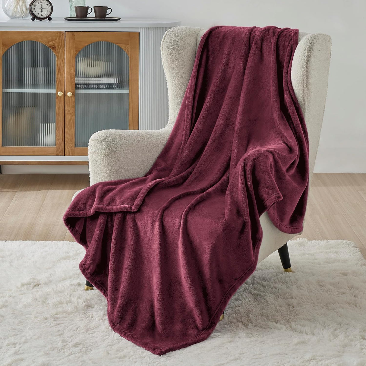 Manta Fleece Bedsure - 300GSM, Suave y Ligera, Modelo Throw