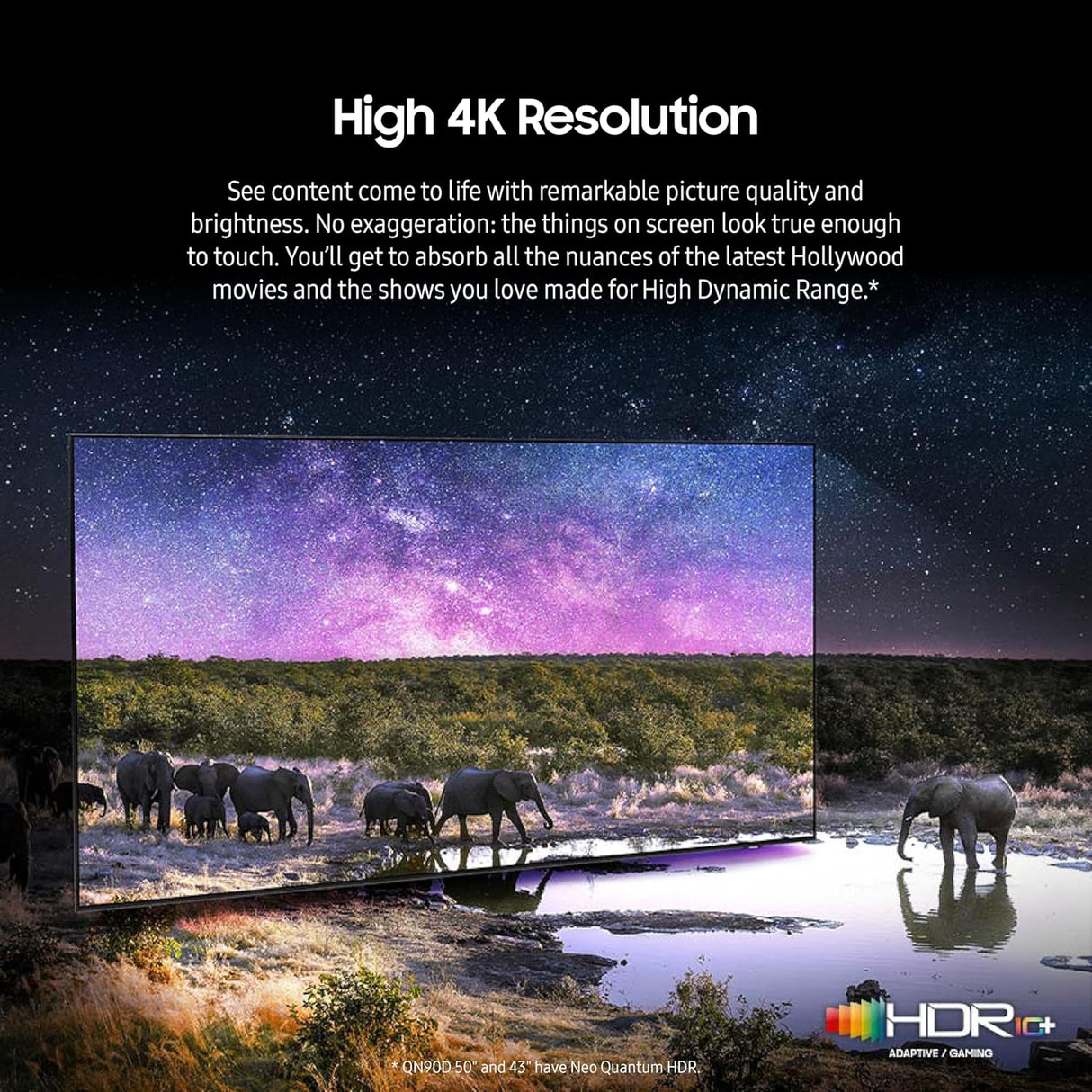 Televisor QLED 4K 43 Samsung, HDR, Dolby Atmos, QN43QN90D