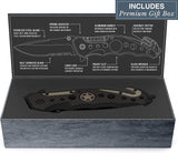 Cuchillo táctico 3 en 1 para militares y socorristas