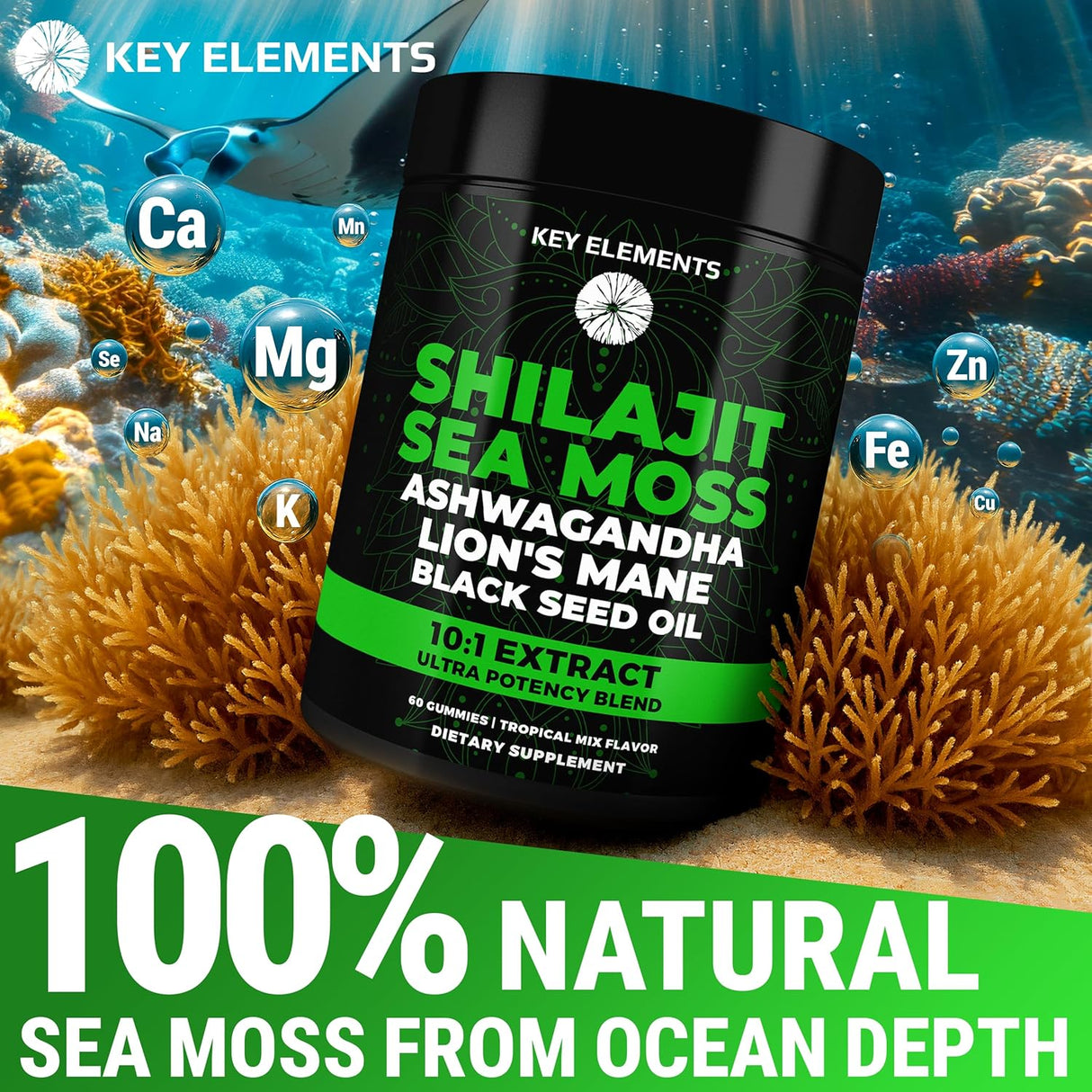 Gomitas de Shilajit Orgánico con Alga Sea - Inmunidad