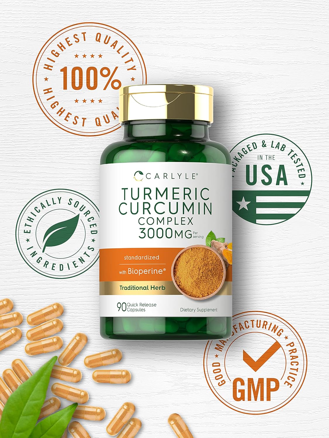 Curcumina de cúrcuma con bioperina apoyo articular