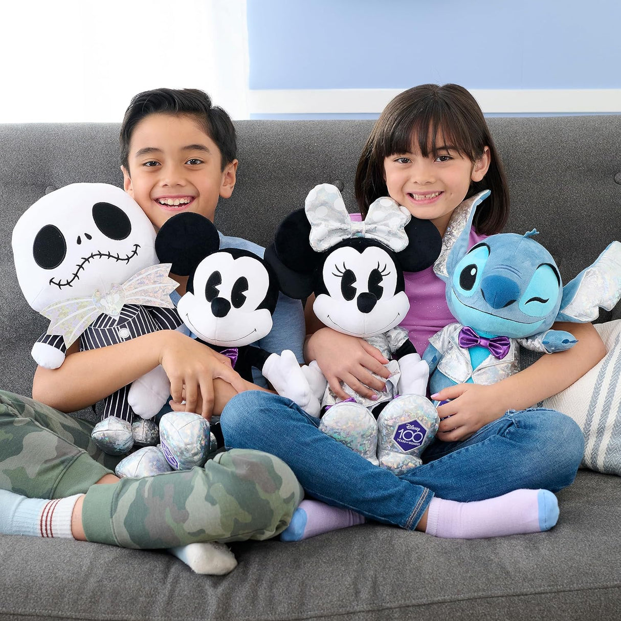 Peluche Grande Mickey Mouse, Just Play, Juguete Oficial 100 Años
