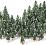 Árboles de Navidad Artificiales con Base de Madera para Decorar