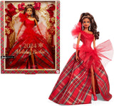 Muñeca Barbie 2024 Holiday, vestido a cuadros, Barbie Signature