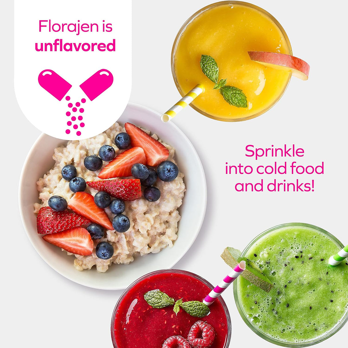 Florajen Probióticos Acidophilus, salud intestinal, salud vaginal y suplemento de apoyo inmunológico, alivio del estreñimiento y la hinchazón para adultos, 90 cápsulas (refrigerado)