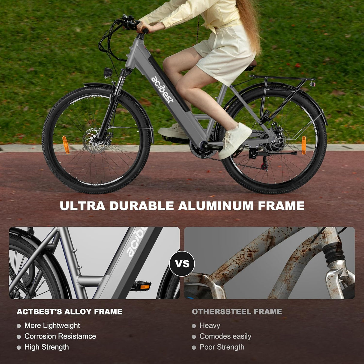 Bicicleta Eléctrica Cityrun 468Wh, Motor 750W, 50 Millas