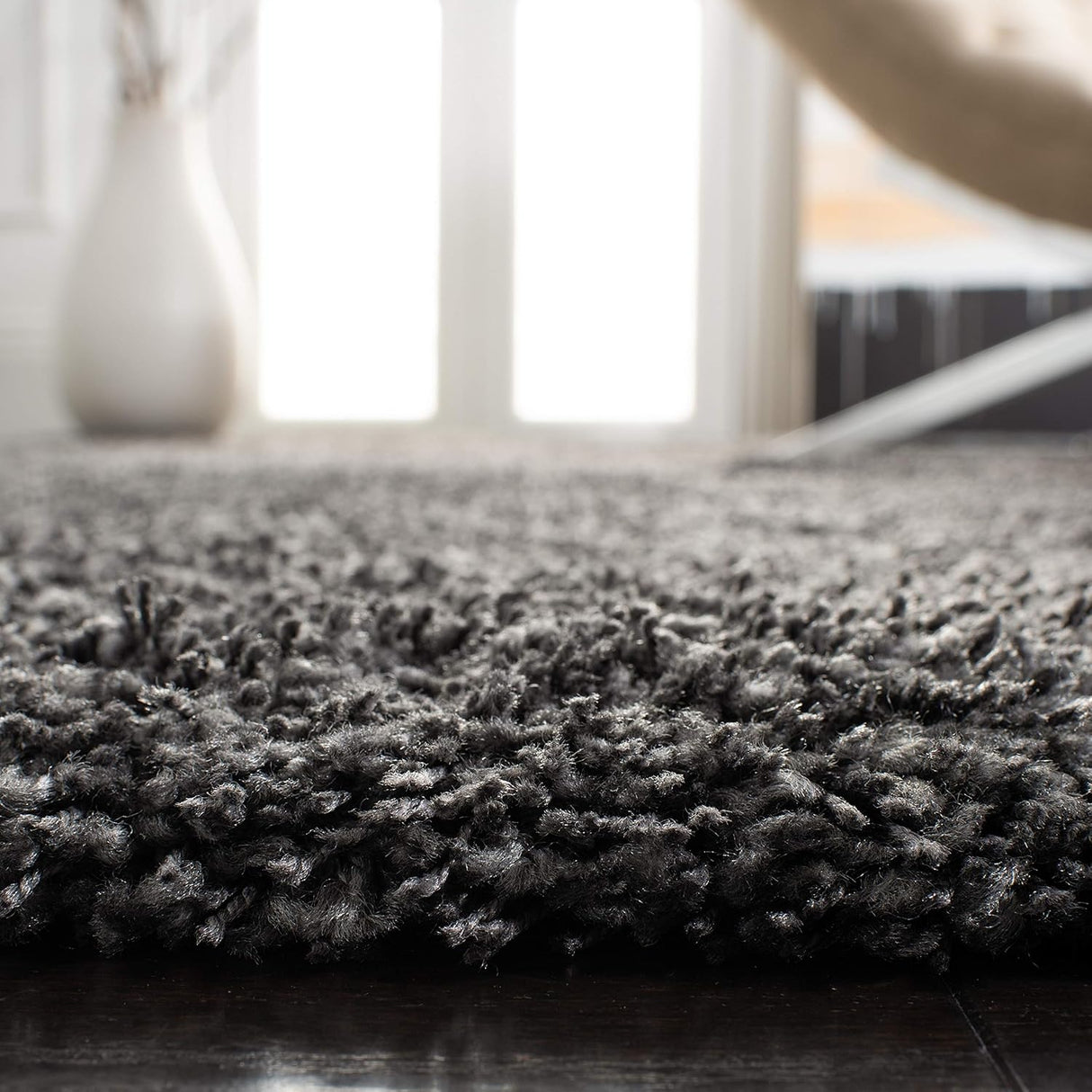 Alfombra Runner Shag de 2'3 x 19', Antideslizante y Fácil Cuidado