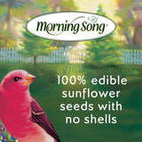 Alimento para aves Morning Song, semillas de girasol sin desechos 5.5 lb