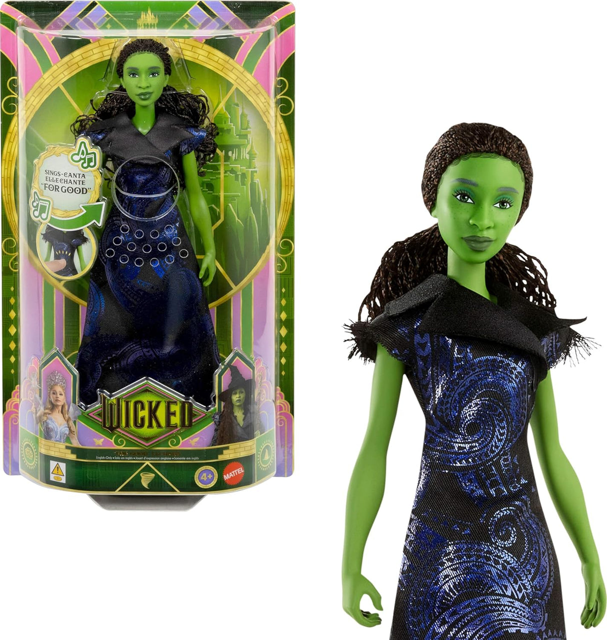 Muñeca Mattel Universal Pictures Wicked Cantante Elphaba con Outfit Removible
