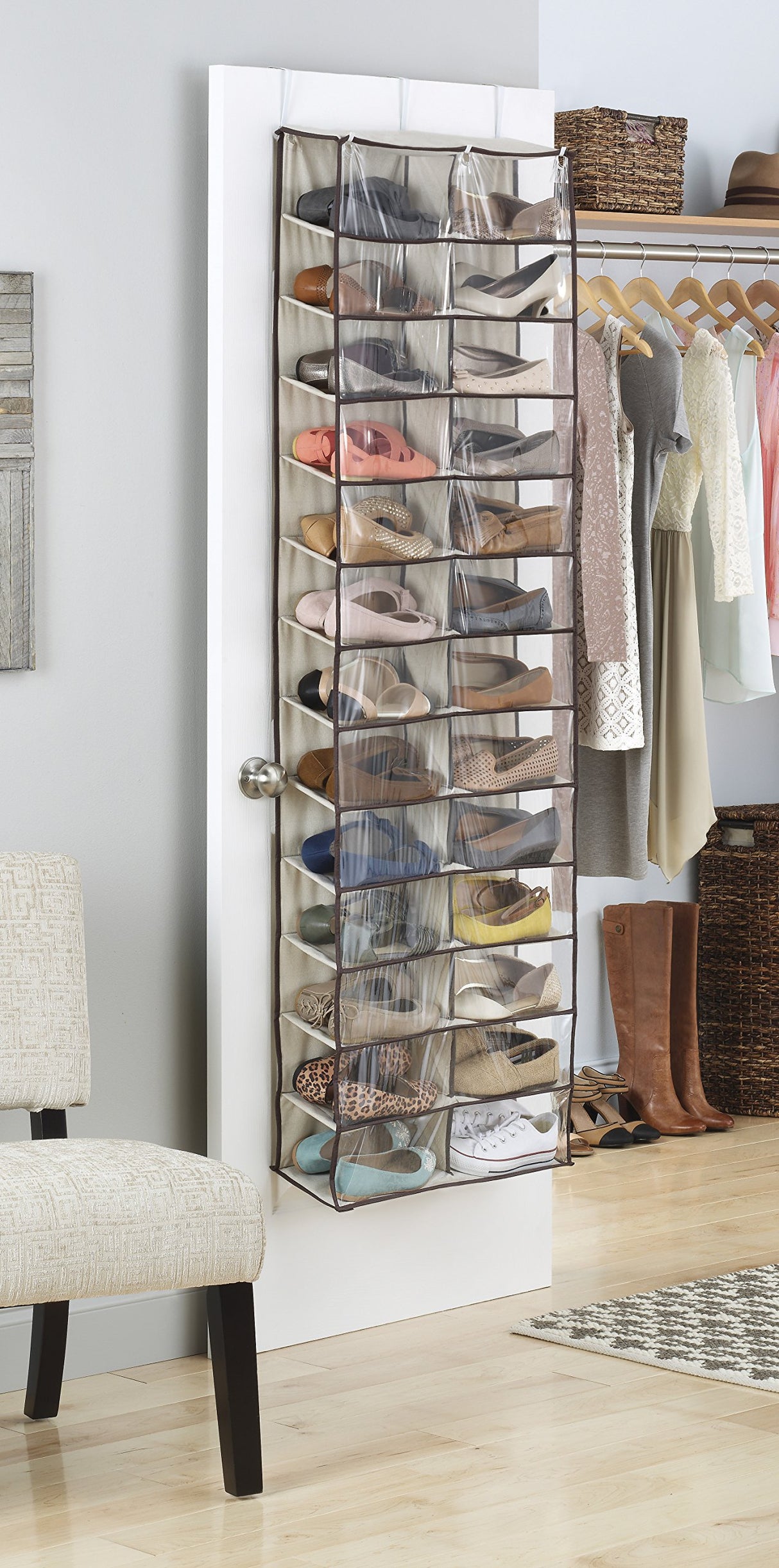 Estantes para zapatos Whitmor Over The Door - 26 secciones