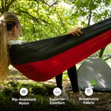 Durable Hammock 400 lb Capacity, Nylon Camping Hammock Chair
