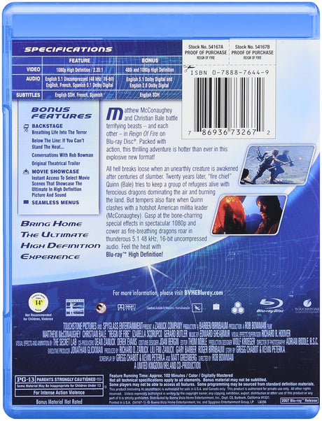 Reign of Fire [Blu-ray]