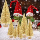 Mini Árboles de Navidad KUUQA 48 Pcs para Decoración DIY