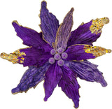Flores Poinsettia Artificial Briful 12'' Set de 4 para Decorar