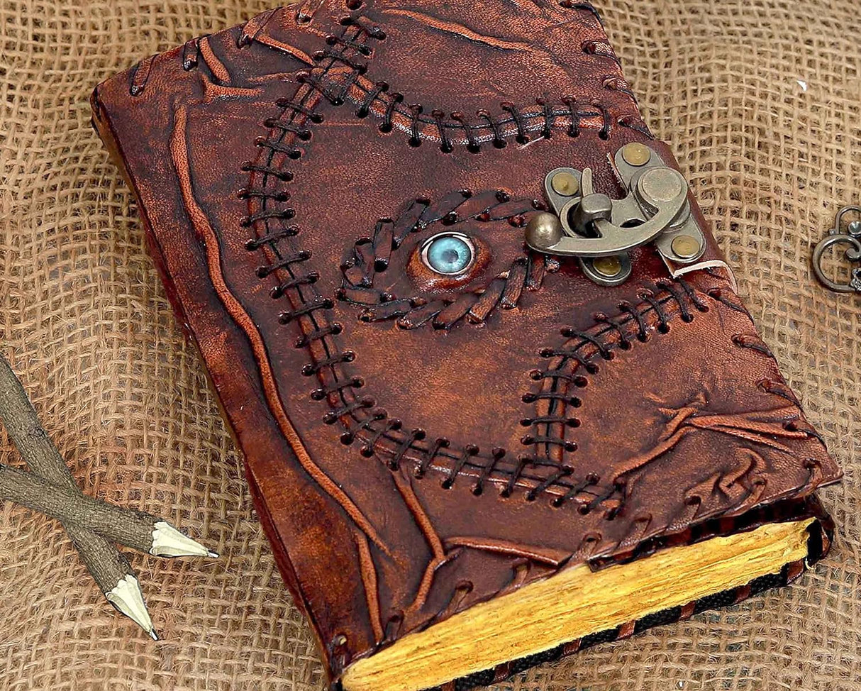 Libro de Hechizos Hocus Pocus, Diario de Piel para Escribir