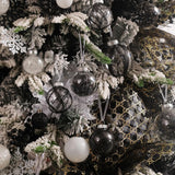Navidad Adornos Transparentes, 24ct, Decorativas y Resistentes