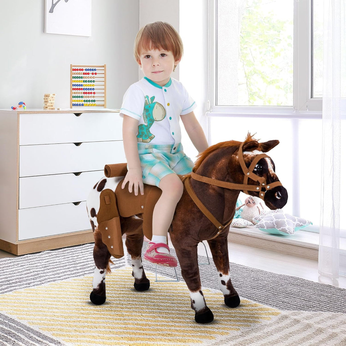 Caballo de Peluche para Niños con Sonidos de Relincho y Galope