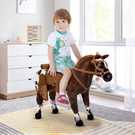 Caballo de Peluche para Niños con Sonidos de Relincho y Galope