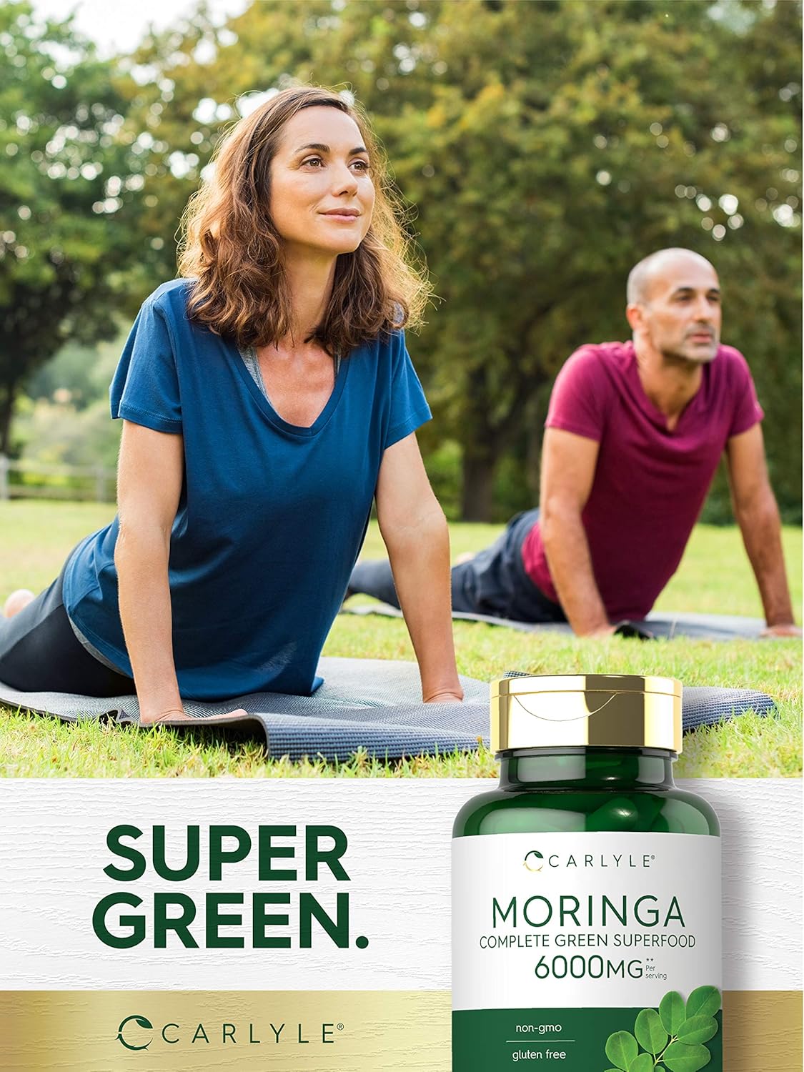Carlyle Moringa Oleifera 180 Cápsulas Superalimento Verde