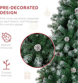 Árbol de Navidad 6ft Best Choice Products, 1000 puntas PVC