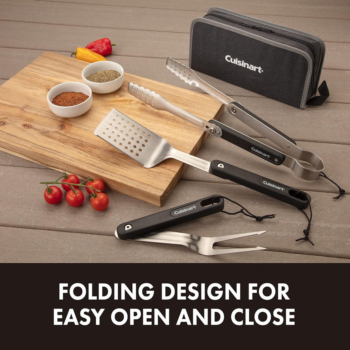 Set de Utensilios de Parrilla Cuisinart CGS-1000, 4 Piezas