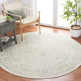 Alfombra Redonda de Área, Diseño Oriental, Fácil Cuidado, ADR109V