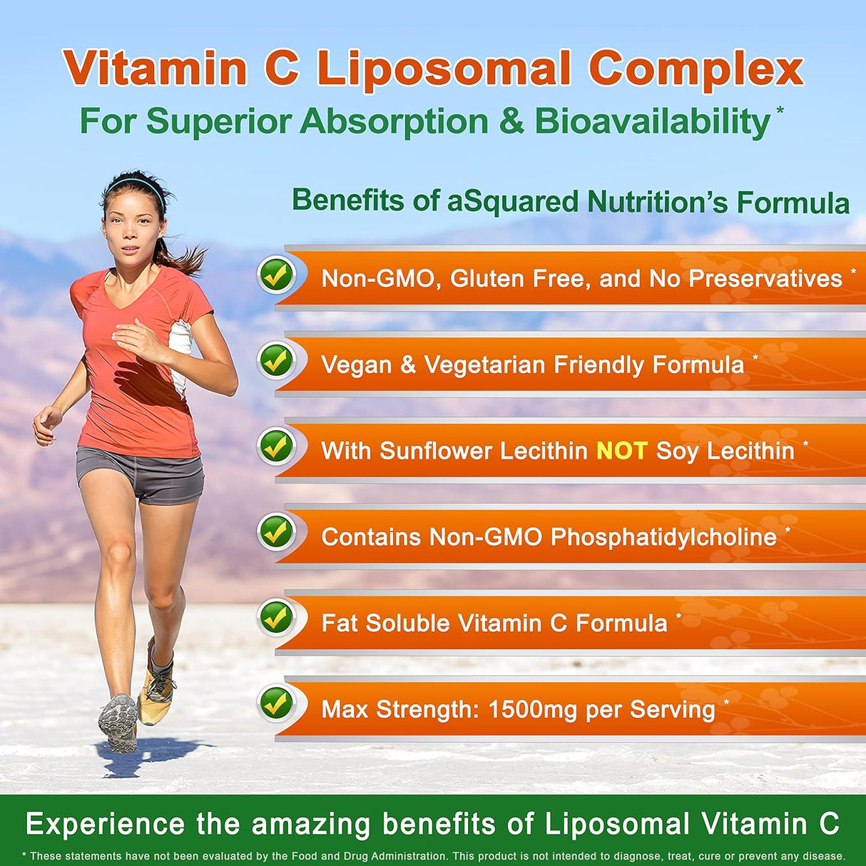 Suplemento Nutrition Complejo liposomal de vitamina C 180cáp
