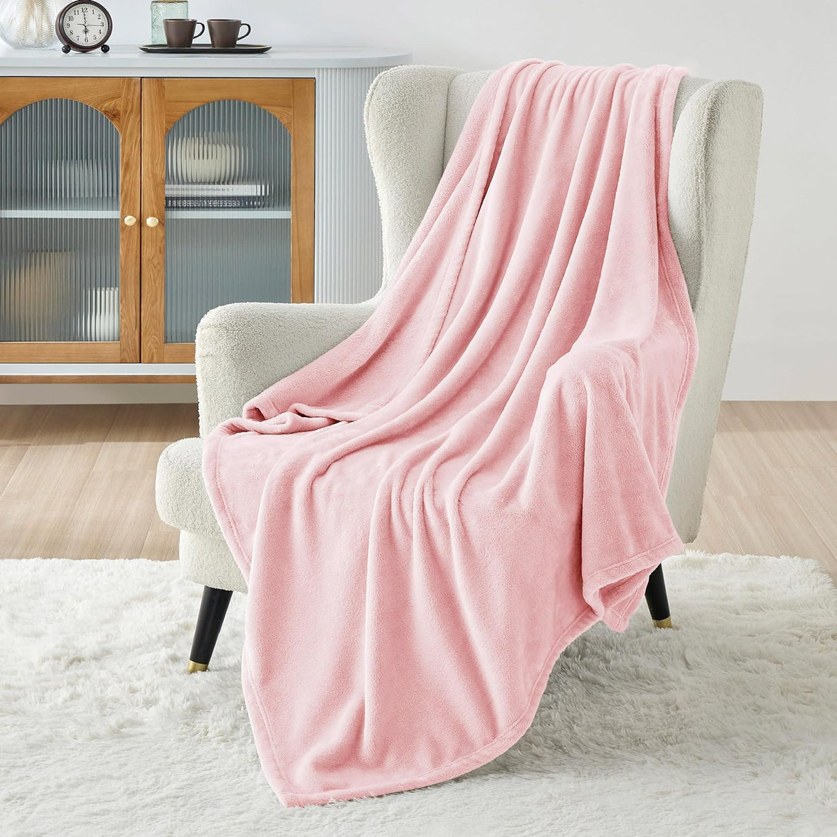 Manta de felpa Bedsure 300GSM suave y ligera para sofá y cama