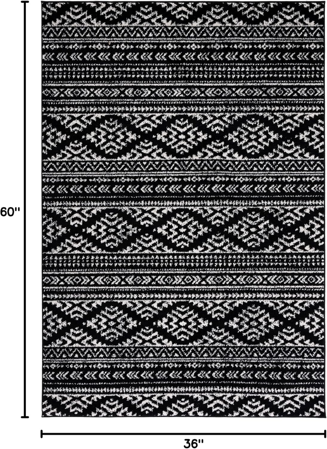 Alfombra Acento Tulum - Diseño Tribal Marroquí, Fácil Cuidado