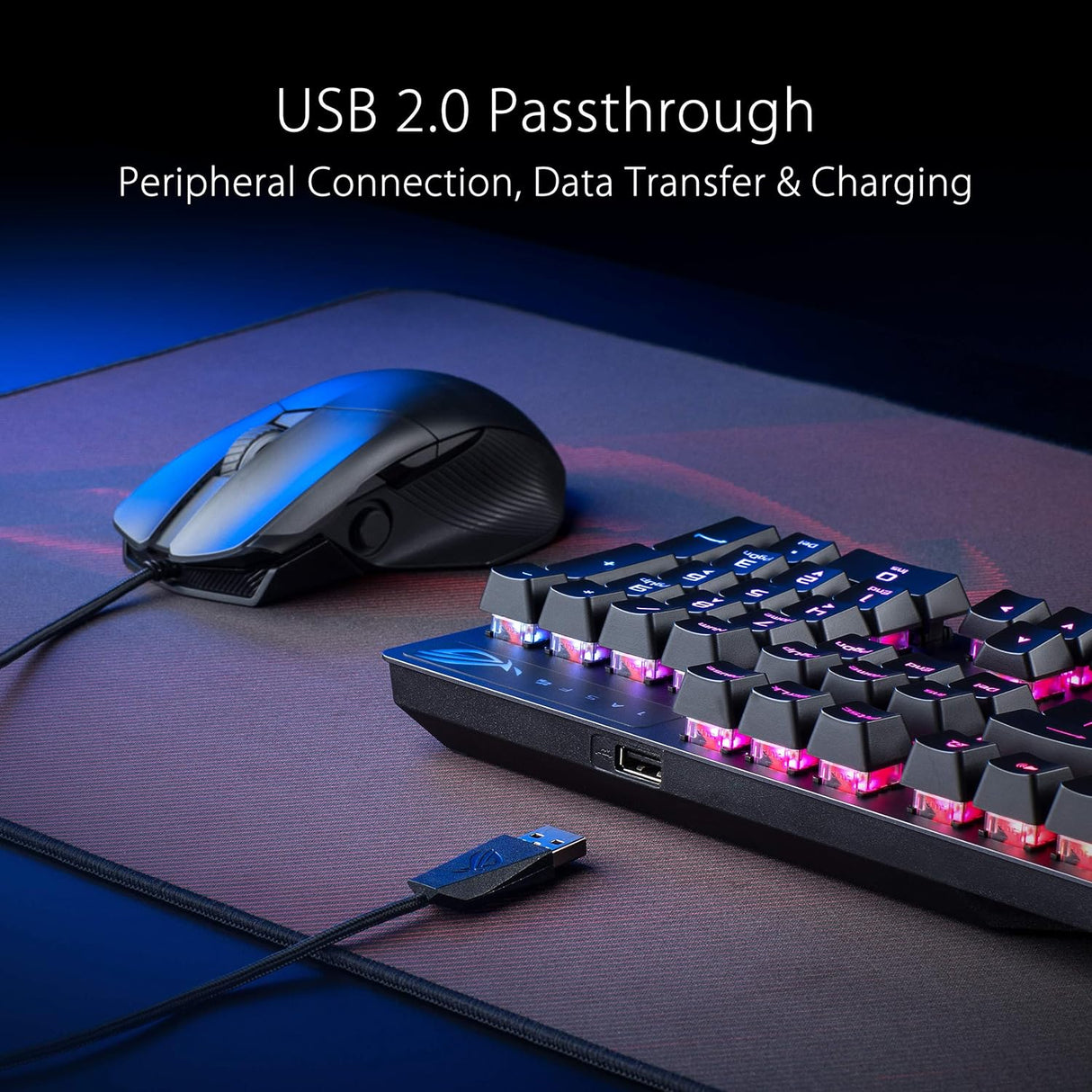 Teclado Mecánico ASUS ROG Strix Scope RX con RGB y Switches Rojos