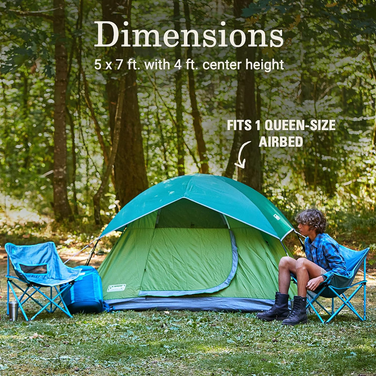 Tienda de campaña Coleman Sundome, 2-6 personas, impermeable